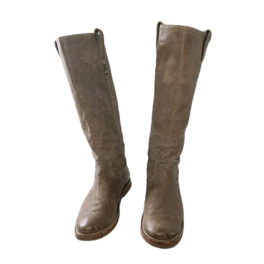 Frye Celia X Stitch 76340 Tall Riding Boots Women's Size 9.5 B Brown